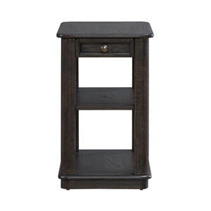 Wallace - Chair Side Table - Aged Oak
