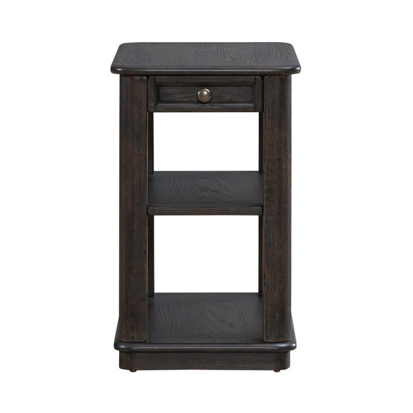 Wallace - Chair Side Table - Aged Oak