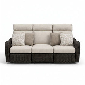 Mission Beach - Sofa Recliner With Cushion - Brown / Beige
