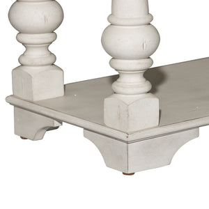 Morgan Creek - Sofa Table - Antique White / Wirebrushed Tobacco Accents
