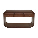 Console Table With 3 Drawers, Display Shelf