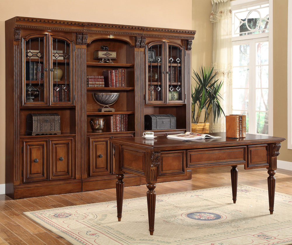 Huntington - Writing Desk - Antique Vintage Pecan