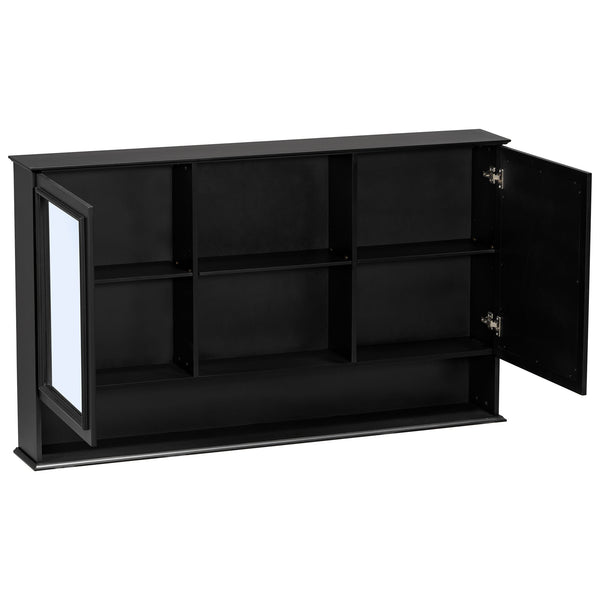 Double Sink Bathroom Vanity Set With Wall Mount Mirror Cabinet