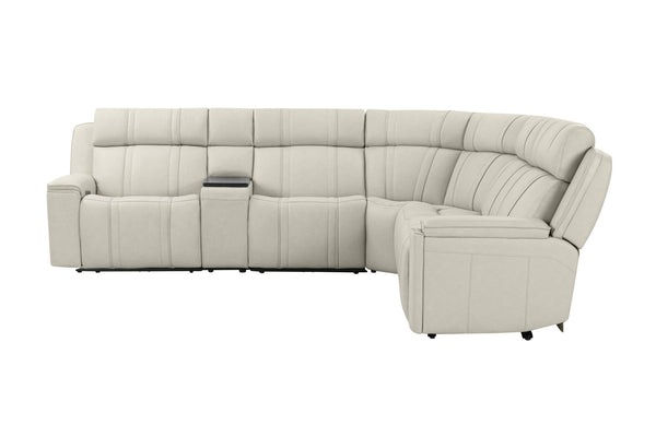 Sausalito - 6 Piece Modular Zero Gravity Power Reclining Sectional With Power Adjustable Headrests