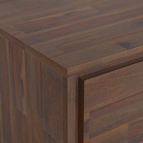 Lowry - TV Media Stand - Distressed Charcoal Brown