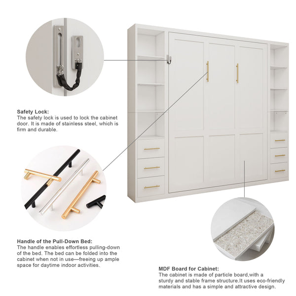 Multifunctional Vertical Murphy Wall Bed