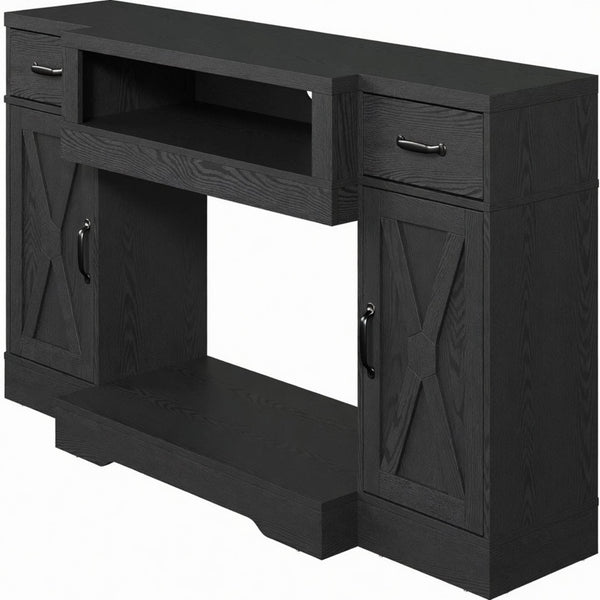 TV Stand With Adjustable Shelves & Double Doors