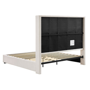Hampton - Upholstered Platform Bed With Tall Headboard