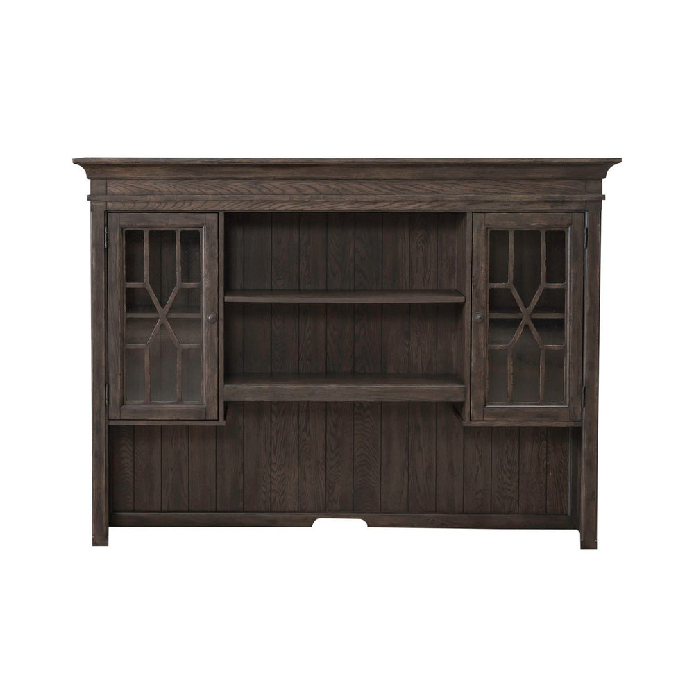 Paradise Valley - Executive Credenza Hutch - Saddle Brown