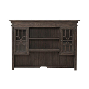 Paradise Valley - Executive Credenza Hutch - Saddle Brown