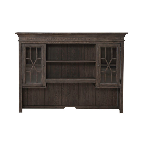 Paradise Valley - Executive Credenza Hutch - Saddle Brown