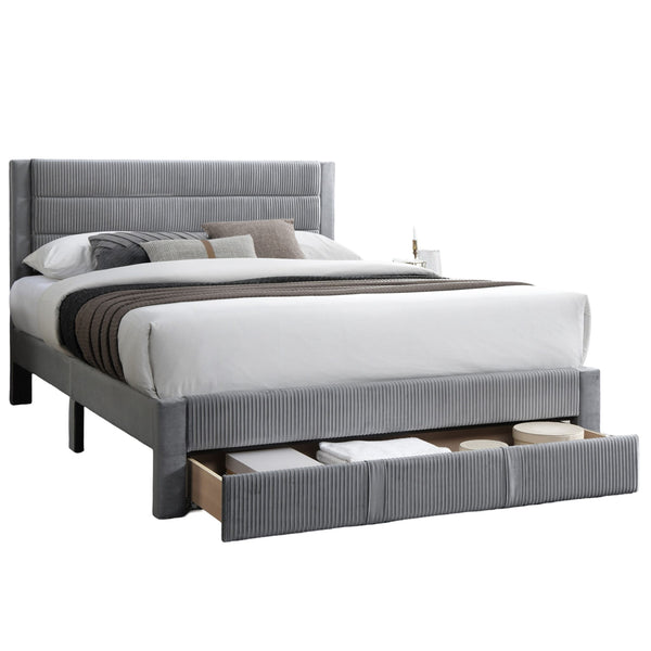 Contemporary Bed With Storage Drawer