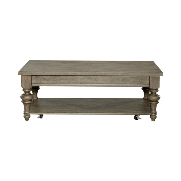 Americana Farmhouse - Rectangular Cocktail Table - Dusty Taupe