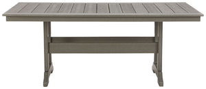 Visola - RECT Dining Table w/Umb OPT - Gray