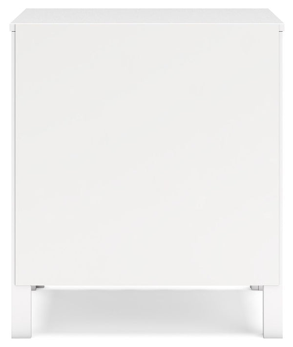 Hallityn - Two Drawer Night Stand - White