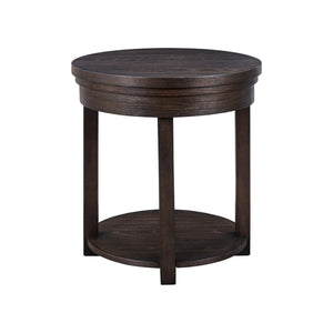Weston - Round End Table - Peppercorn