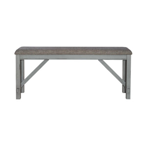 Newport - Counter Height Dining Bench - Smokey Gray / Carbon Gray