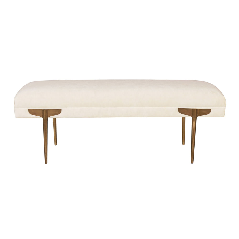 Brno - Waived Velvet Bench