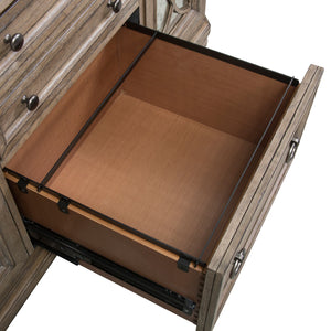 Simply Elegant - 3 Piece Home Office Set (Desk & Hutch Set) - Heathered Taupe