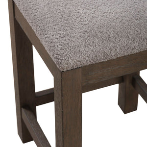 Cascade Falls - Upholstered Console Stool - Satin Espresso