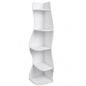 5 Tier S - Shaped Corner Shelf For Living Room