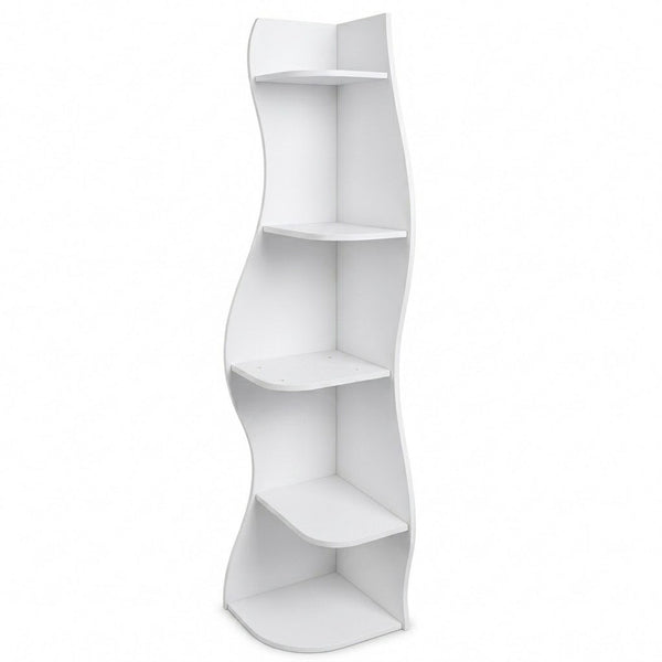 5 Tier S - Shaped Corner Shelf For Living Room