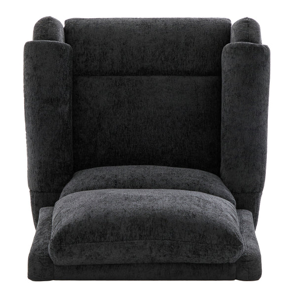 Manual Recliner Massage Chair With Swivel Rocker, 8 Massage Modes, Side Storage Pocket