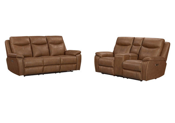 Veracruz - Power Zero Gravity Tilt Console Loveseat P2 - Vintage Tan