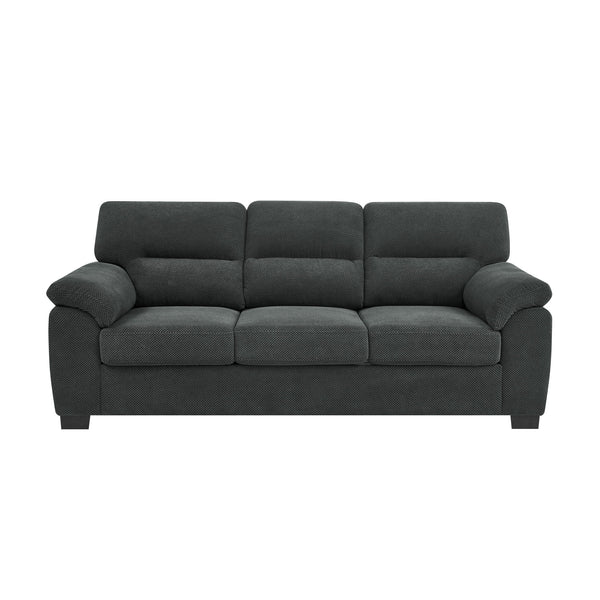 3 Seater Sofa With Padded Armrests And Triangular Leg