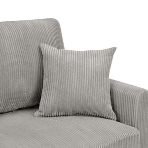 Upholstered Loveseat With Arms And Pillows