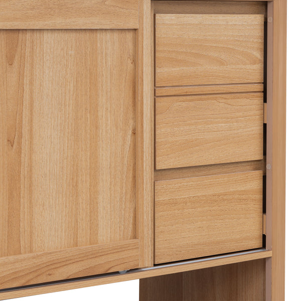 36" Bathroom Vanity With Sink, Soft Close Drawers - Natural