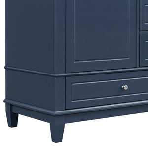 Freestanding Bathroom Vanity With Sink, Soft Close Door, 3 Drawers