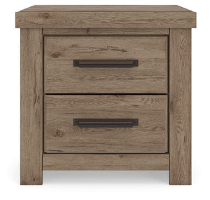 Oliandon - Two Drawer Night Stand - Light Brown
