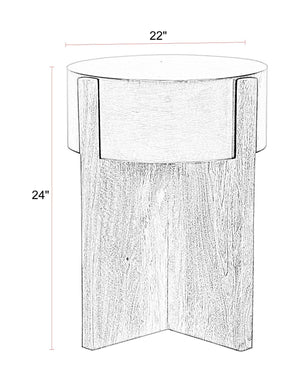 Aspen - 42" Round Cocktail Table With 2 End Tables - Barton Bronze