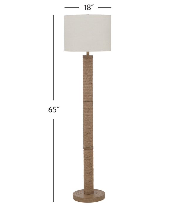 Chester - Floor Lamp - Natural / White