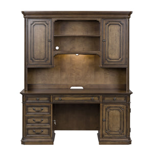 Amelia - 5 Piece Home Office Jr Executive Set - Antique Toffee