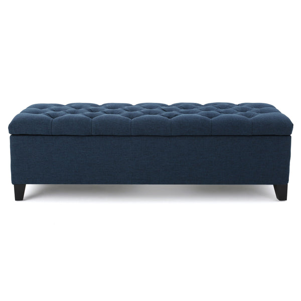 Glouster - Contemporary Storage Ottoman With Button Tufted Design