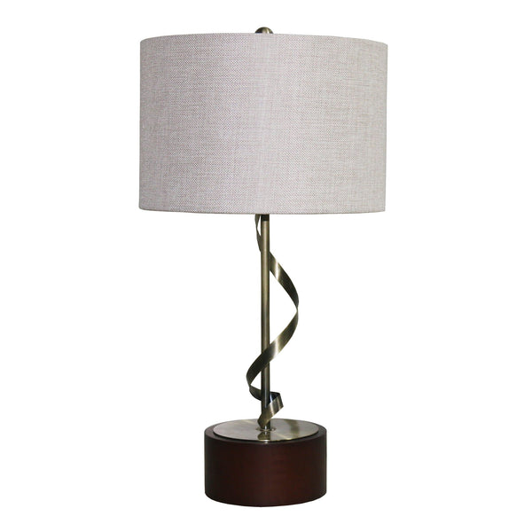 Nightstand Desk Lamp With Twisted Base - White