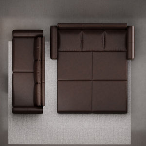 3 In 1 Convertible Sleeper Sofa With Nailhead Trim & Rolled Arm