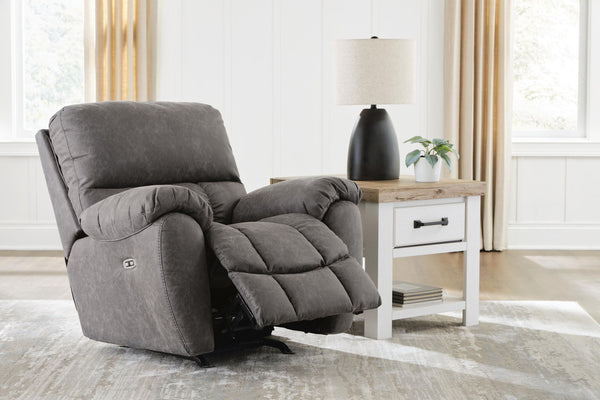 Bakerstein - Power Rocker Recliner With Adjustable Headrest - Galaxy