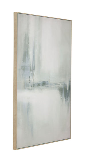 Framed Canvas Misty Crossing - Silver
