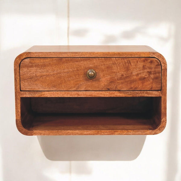 Curve Upper Slot Floating Nightstand