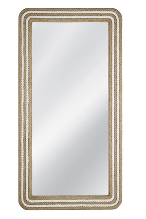 Kiko - Floor Mirror - White / Natural