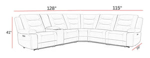 Caldwell - Modular Power Reclining Sectional