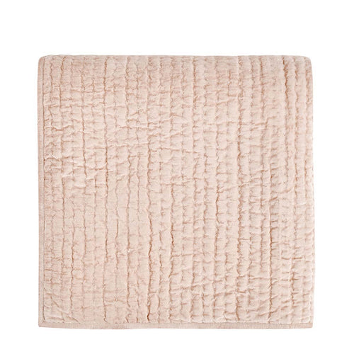 Bari - Velvet Quilt - Nude