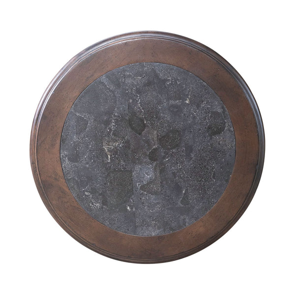 Provence Park - Round End Table - Chateau Brown
