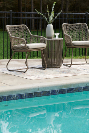 Majors Beach - Outdoor Table And 2 Chairs (Set of 3) - Beige