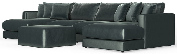 Remington - Modular Sofa And Cocktail Ottoman - Pine