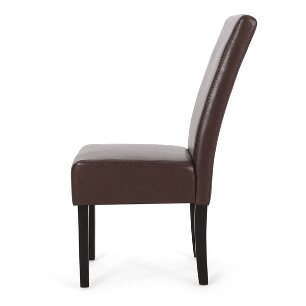 Contemporary Dining Chair With Rubberwood Legs (Set of 2)