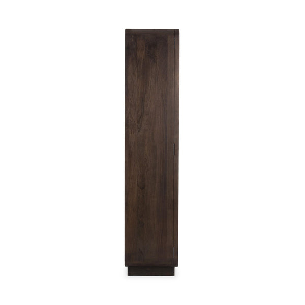 Rogers - Solid Wood Tall Cabinet - Dark Brown